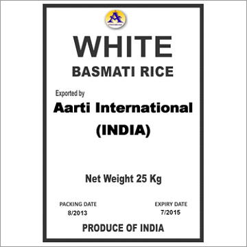 White Basmati Rice - Long Grain, Dried, White | Quick Cooking, Free from Moisture, Rich Nutritional Value