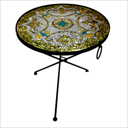 Mosaic Top Round Table