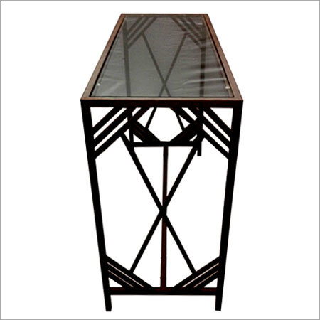 Clear Glass Console Table