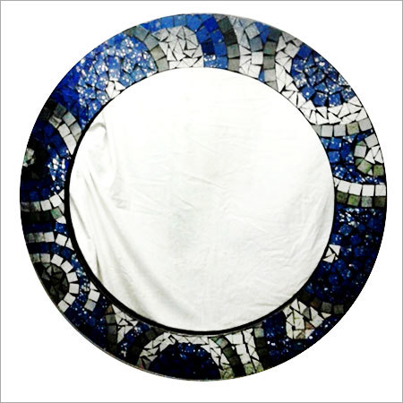 Mosaic Round Mirror