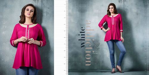 Pink Cotton Kurti