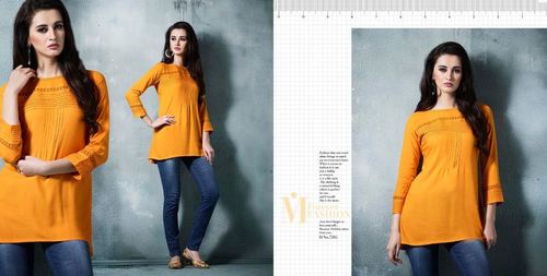 Yellow Cotton Kurti