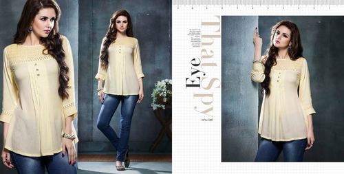Cream Cotton Kurti