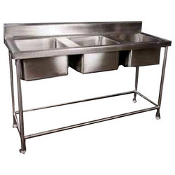 Three sink unit