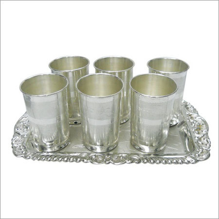 Silver Glass Set