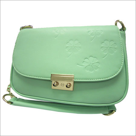 Pastel Green Pu Crossbody Handbag