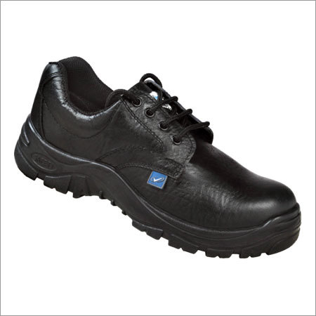 Vaultex Fusion - Buff Grain Leather, Sizes 5/39 to 12/46, Black | 200 Joule Steel Toe, Antistatic Lining, Single Density PU Sole