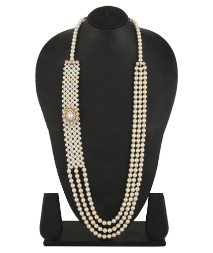 White Adoreva Pearl Long Necklace