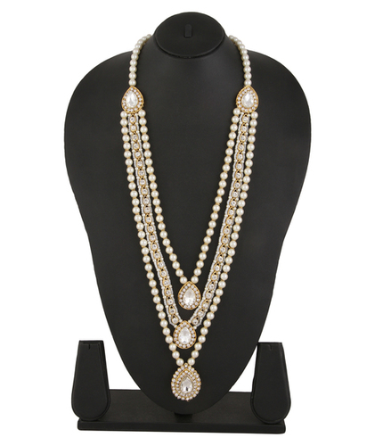 White Adoreva Pearl Long Necklace