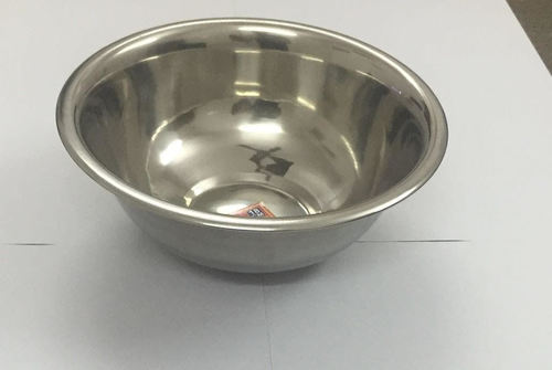 S.S Footed Bowl - Stainless Steel 0.3-0.6 Thickness Silver Color | Versatile Footed Bowl for All Household Purposes