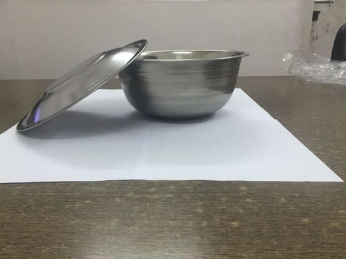 S.S Apple Bowl Small Size - Stainless Steel, Small Size, Silver Color, 0.3-0.6 Thickness | Convenient For All Household Purposes