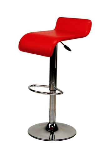 Red Bar Stool - Stainless Steel, 990.6mm Height, 558.8mm Width | Easy to Install, Lightweight, Durable, Rust Proof, Water Resistant, Stackable