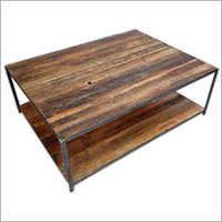 Reclaimed Wood Industrial Coffee Table - Solid Wood, 120x90x45 Cm | Handcrafted Vintage Design, No Assembly Required, Custom Sizes Available