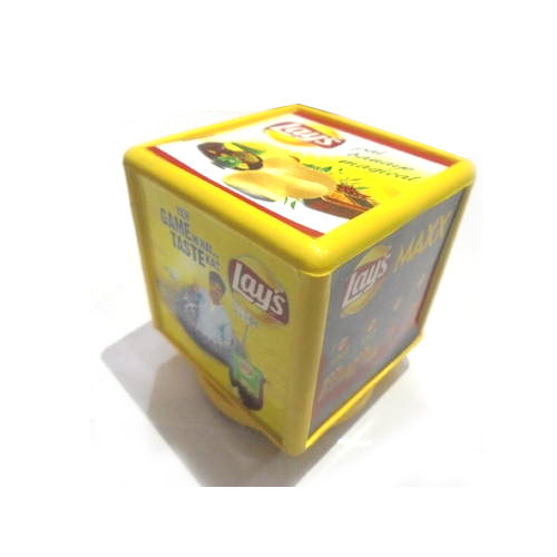 Yellow Revoling Moulded Paperweoght