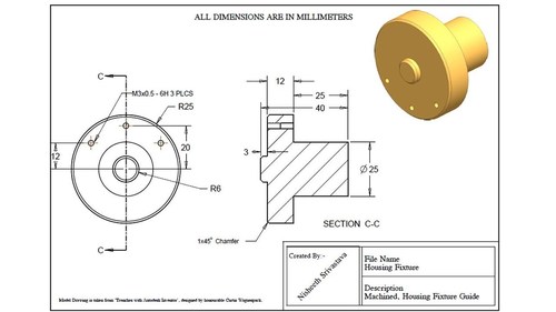 Auto cad 2D design