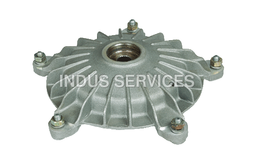 Front brake drum for lower disc