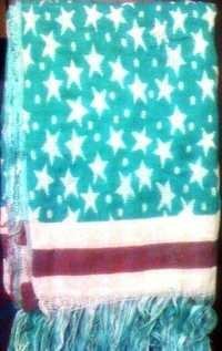 Jacquard Throw - Cotton Blend, 50x70 Inches, Teal | Cozy Warmth, Decorative Appeal, Soft Texture, Stylish Design, Fringe Detail, Floral/star Pattern