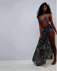 Poly Chiffon Sarongs With Sequins Wholesaler
