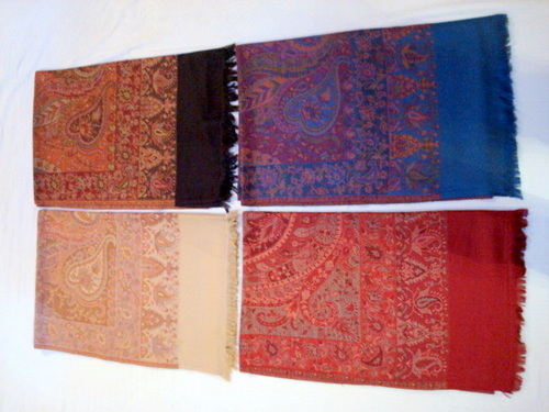 INDIAN Polywool Jacquard Stoles