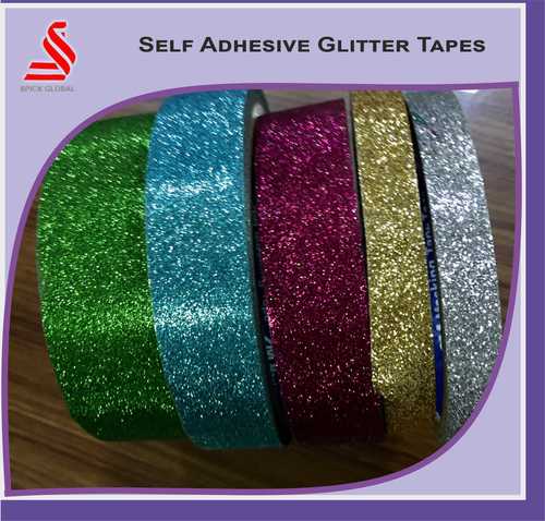 Glittery Tapes Self Adhesive Decorative Gift Wrapped Tapes