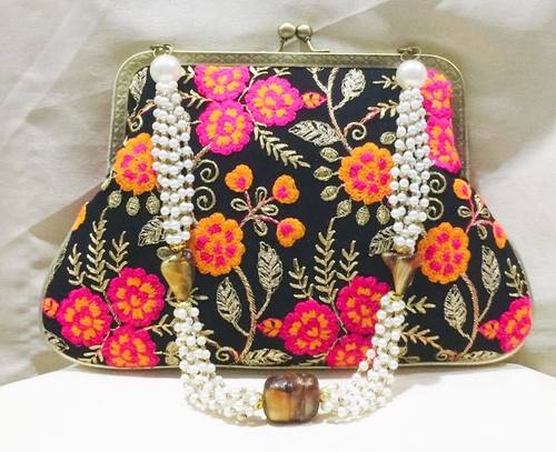 Traditional Handmade Pearl Potli