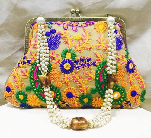 Handmade Pearl Potli Bag
