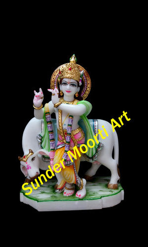 Marble Lord Krishna Statue