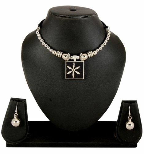 Adoreva Garba Navratri Multi-Colour Necklace Earrings Set For Women and Girls