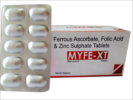 Ferrous Ascorbate Folic Acid Zinc Sulphate Tablets