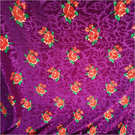 Print Emboss Velvet Fabric
