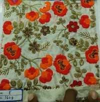 Washable Embroidered Silk Fabric