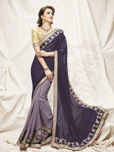 Bamber Georgette Saree