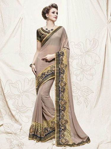 Ladies Stone Work Saree