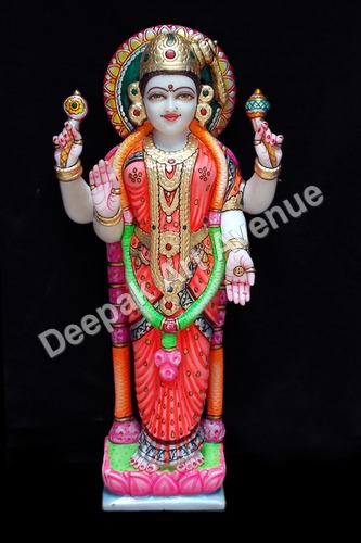 Marble Standing Luxmi Statue