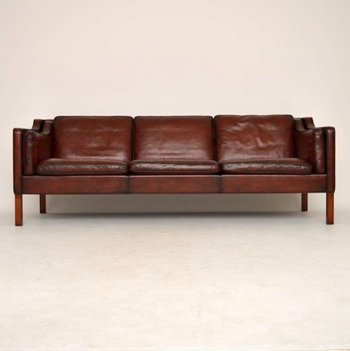 Tan Reclined Back Leather Sofa No Assembly Required