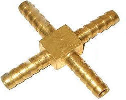 Brass 4-Way Connector