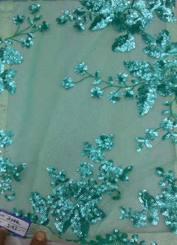 Shinny Sequins Embroidery Fabrics