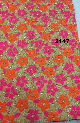 Washable Silk Embroidered Garment Fabric