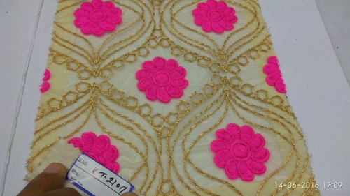 Shinny Zari Embroidered Fabric