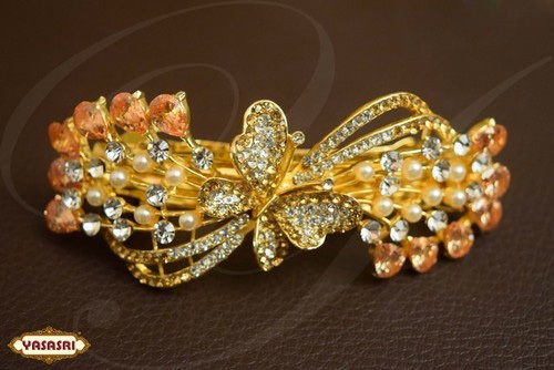 Yellow Womens Design Hair Clips