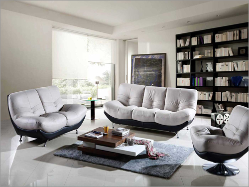 Poly Filled Sofa With Steel Legs