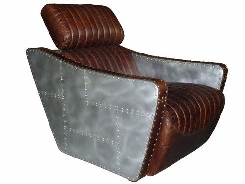 Handmade Aviator Leather Chair