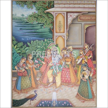 Radha Krishna Painting Medium: Water Color
