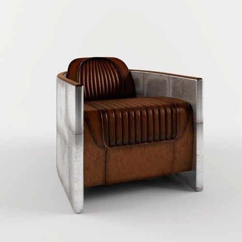 Full Grain Leather Aviation Chair