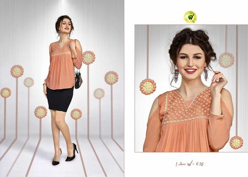 Crepe Western Kurti