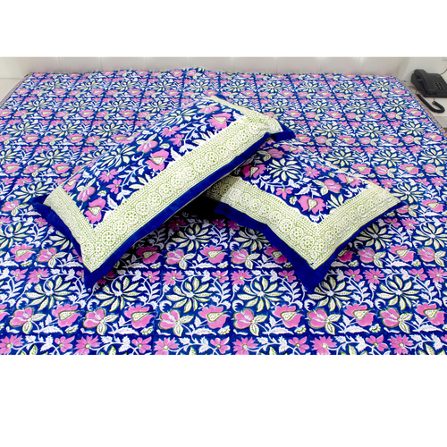 Ink Blue High Quality Bed Sheet