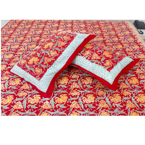 Rustic Red Stylish Bed Sheet