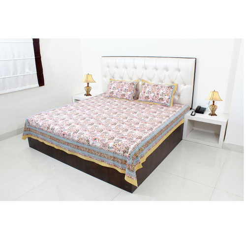 100% Cotton Hand Printed Bedsheet