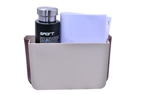 Garbage Dust Case - Abs Plastic 10x2x6.5 Inches Beige | Easy Cleaning, Space Saving, Hanging Holder