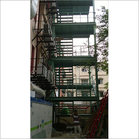 Steel Emergency Fire Exit Stair